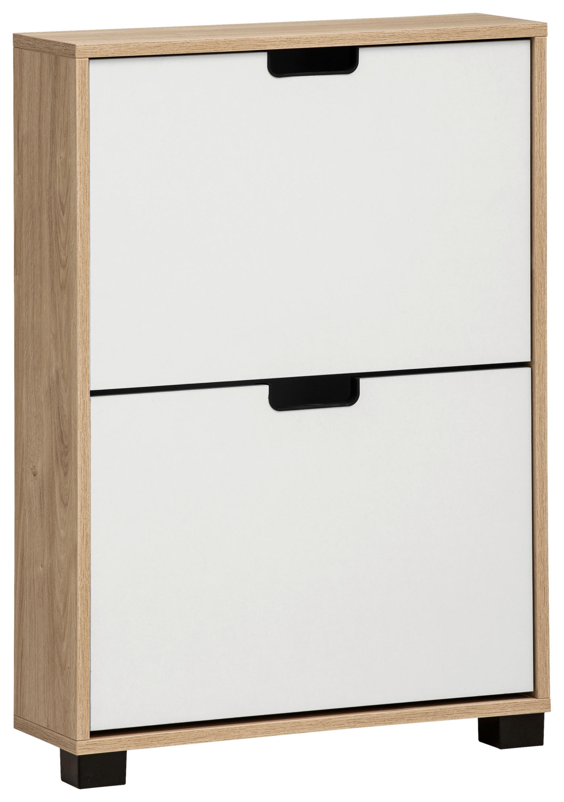 SCHUHKIPPER  in 59,8/85,2/19,55 cm  - Schwarz/Eiche Artisan, Design, Holzwerkstoff/Kunststoff (59,8/85,2/19,55cm) - MID.YOU