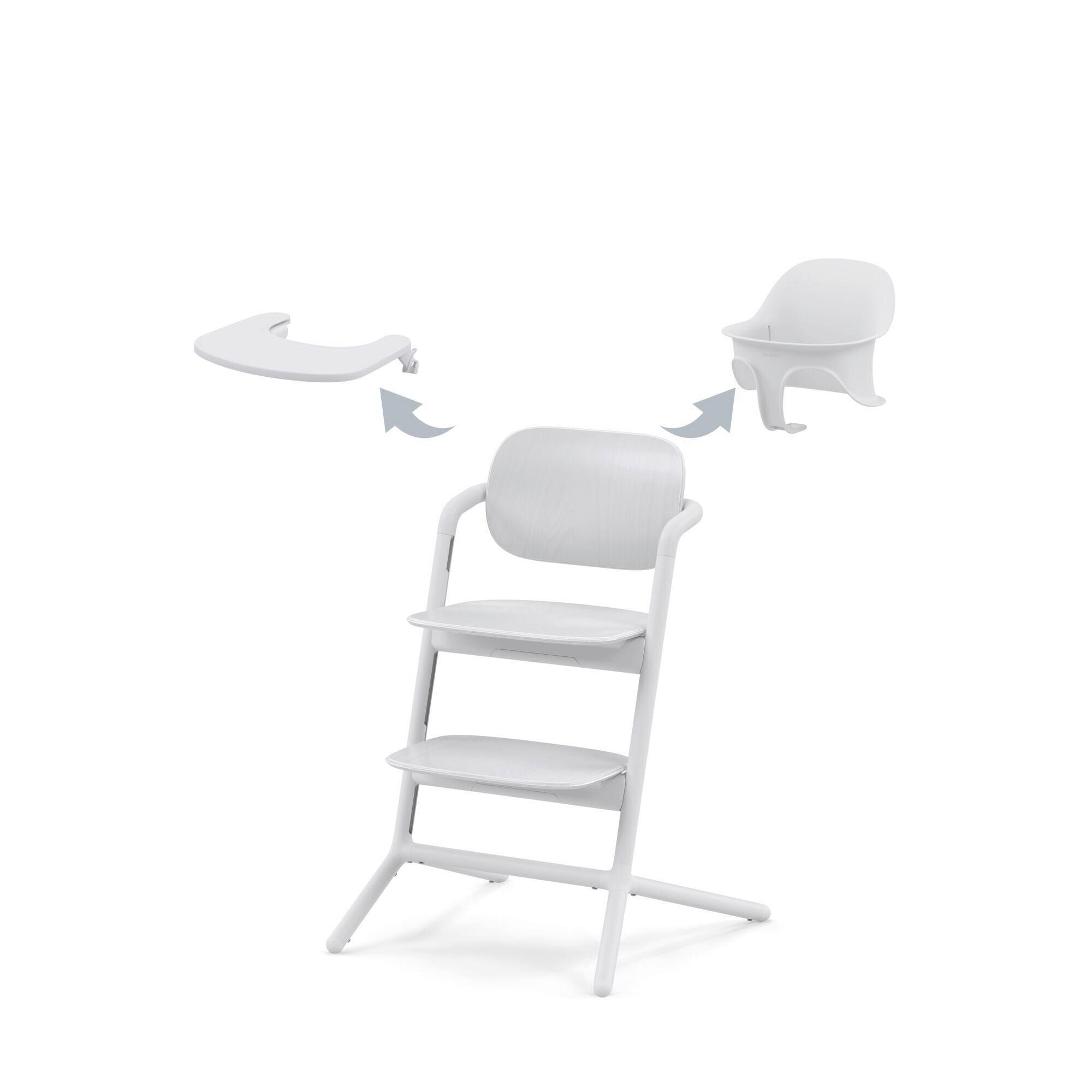 HOCHSTUHL Lemo 3 in 1 Set Weiß All White  - Weiß, Basics, Holz/Kunststoff (56/54,5/81,5cm) - cybex GOLD