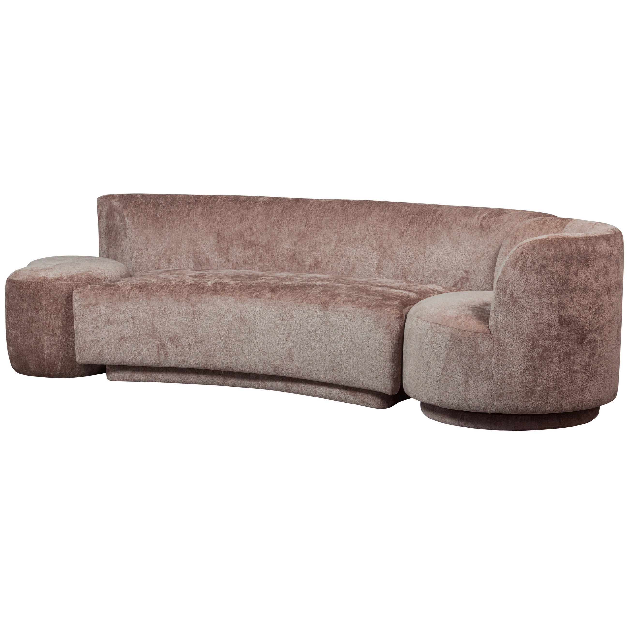 BIGSOFA Chenille Taupe  - Taupe, Design, Textil (270/72/97cm) - Livetastic