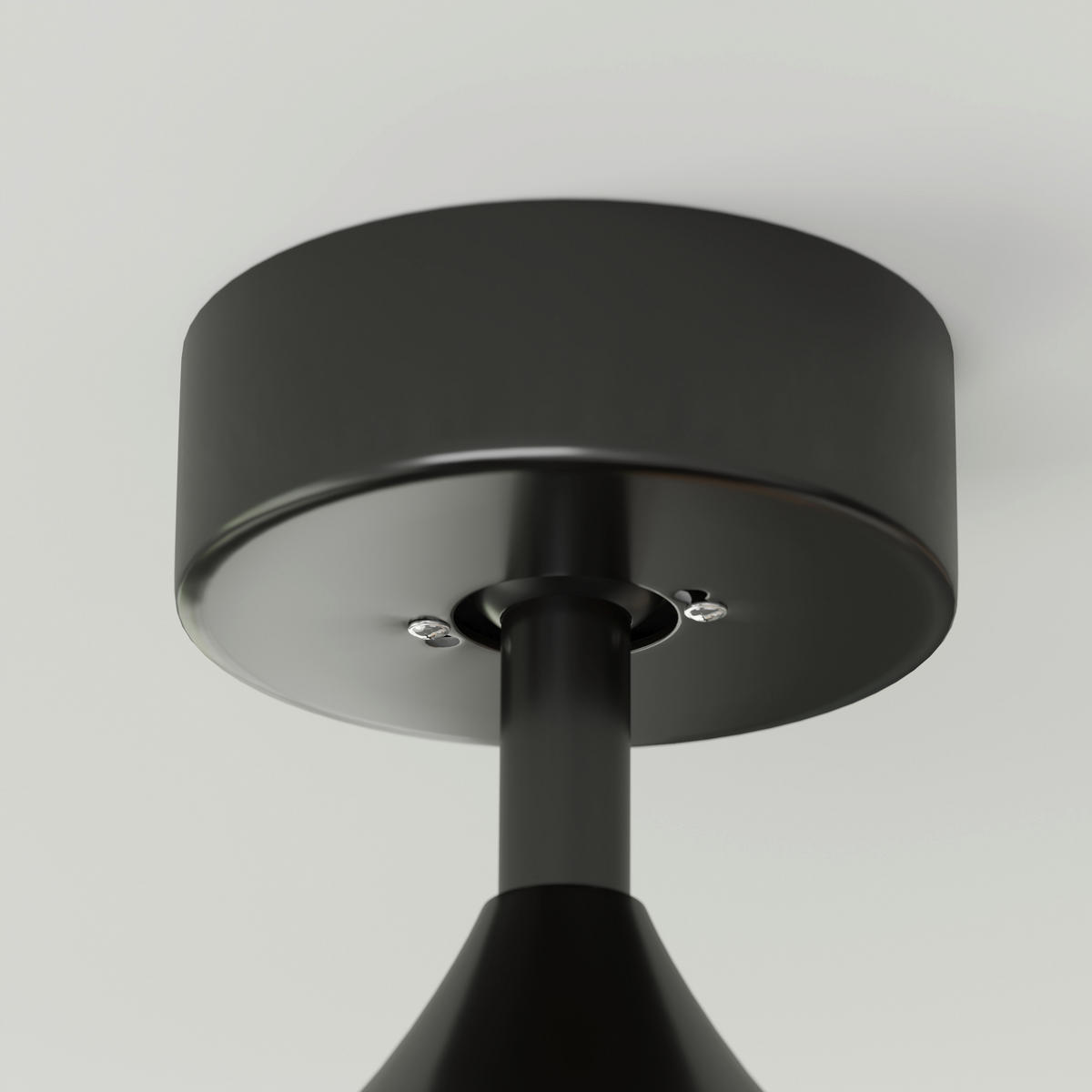 DECKENVENTILATOR - Schwarz, Basics, Kunststoff/Metall (132/35cm) - Mican