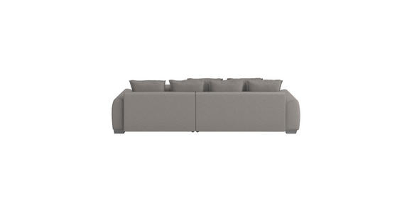 ECKSOFA Hellgrau Mikrofaser  - Chromfarben/Hellgrau, Design, Kunststoff/Textil (320/226cm) - Carryhome