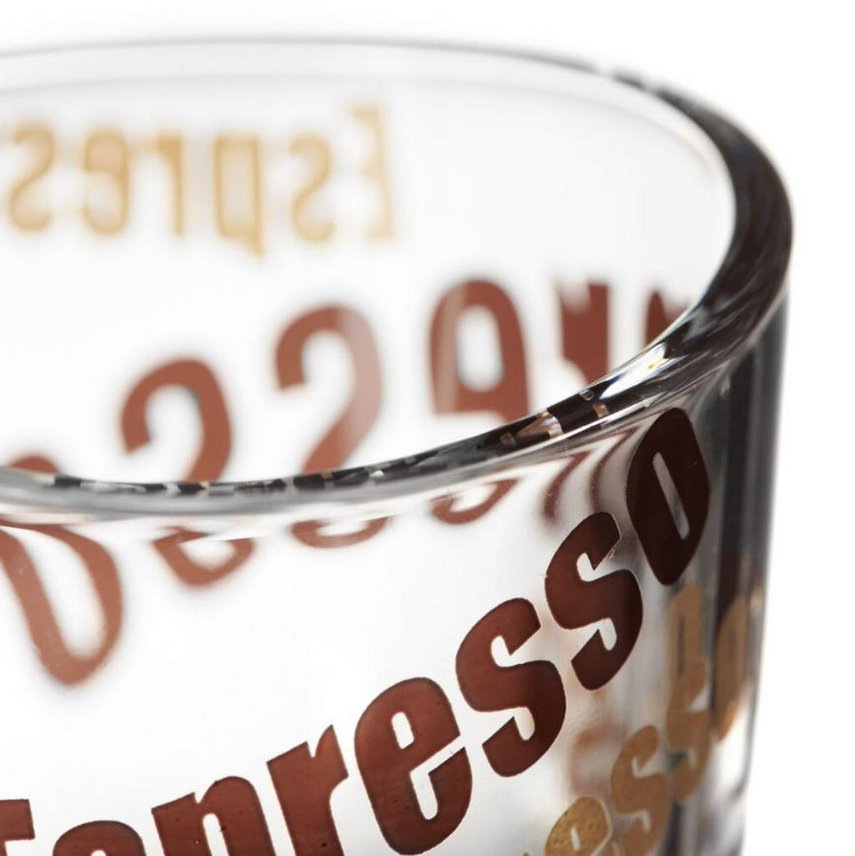 ESPRESSOGLÄSERSET Napoli 6-teilig  - Transparent/Braun, KONVENTIONELL, Glas (80ml) - Leonardo