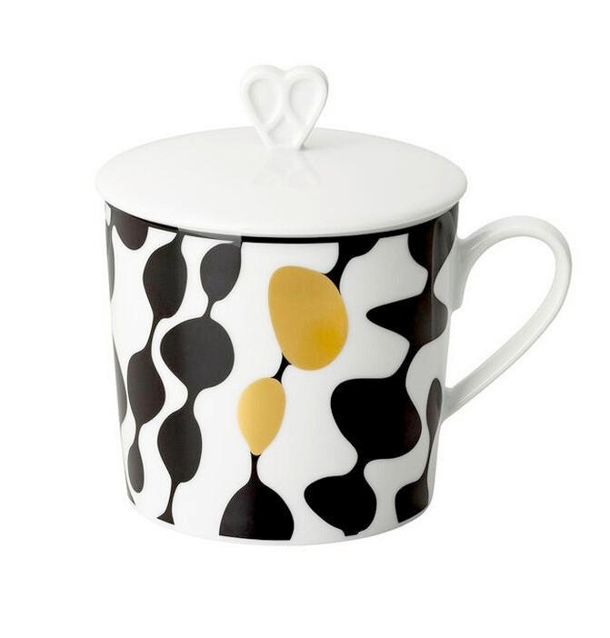ŠALICA   380 ml   Home Monochrome   - bijela/crna visoki sjaj, Basics, keramika (16/16/9.7cm) - Rosenthal