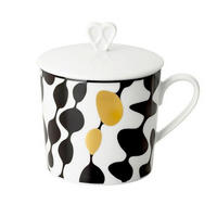 ŠALICA   380 ml   Home Monochrome   - bijela/crna visoki sjaj, Basics, keramika (16/16/9.7cm) - Rosenthal