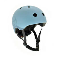 KINDERHELM S-M  - Blaugrau, Trend, Kunststoff/Textil (S-Mnull) - Scoot and Ride