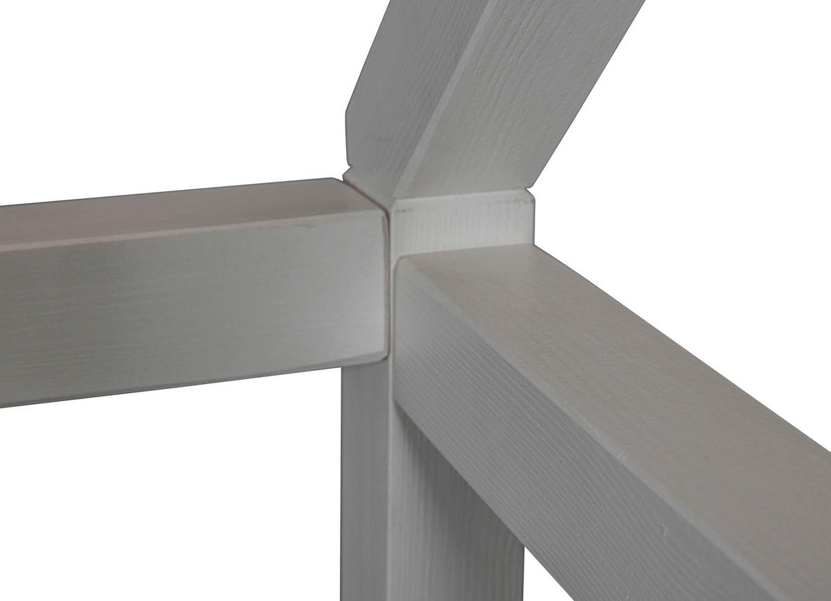 HAUSBETT 90/200 cm Hellgrau  - Hellgrau, Modern, Holz (90/200cm) - MID.YOU
