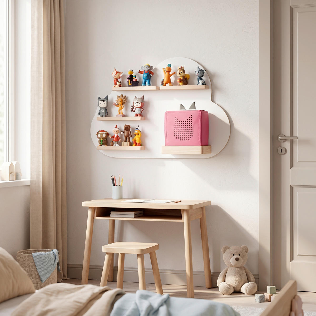 KINDERREGAL  - Weiss, Modern, Holzwerkstoff (48/35/19cm) - Livetastic