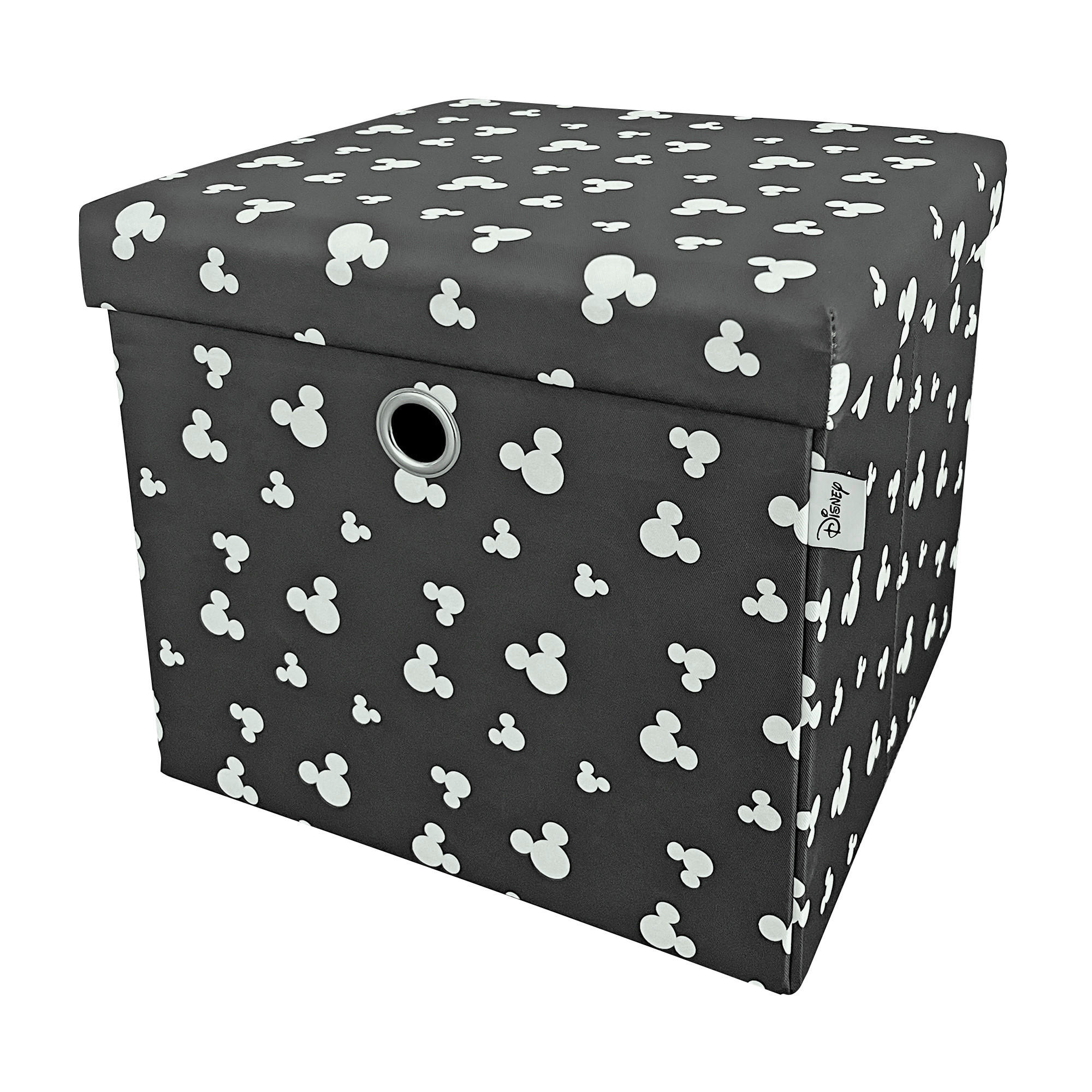 SPIELZEUGBOX Mickey Mouse  - Schwarz, Basics, Holz/Textil (40/35/35cm) - Disney