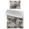 BETTWÄSCHESET MARMOR Satin 160/210 cm  65 cm/100 cm  - Anthrazit, Konventionell, Textil (160/210cm) - Novel
