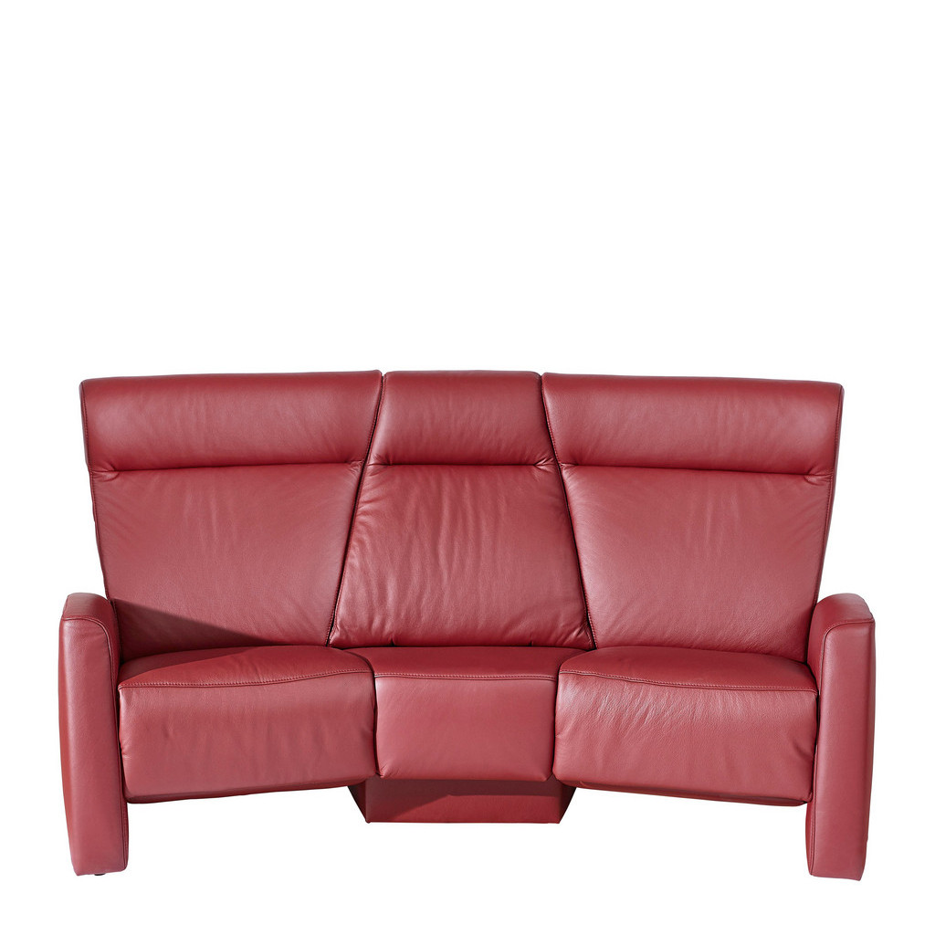 HIMOLLA HEIMKINO-SOFA Echtleder Rot - HIMOLLA