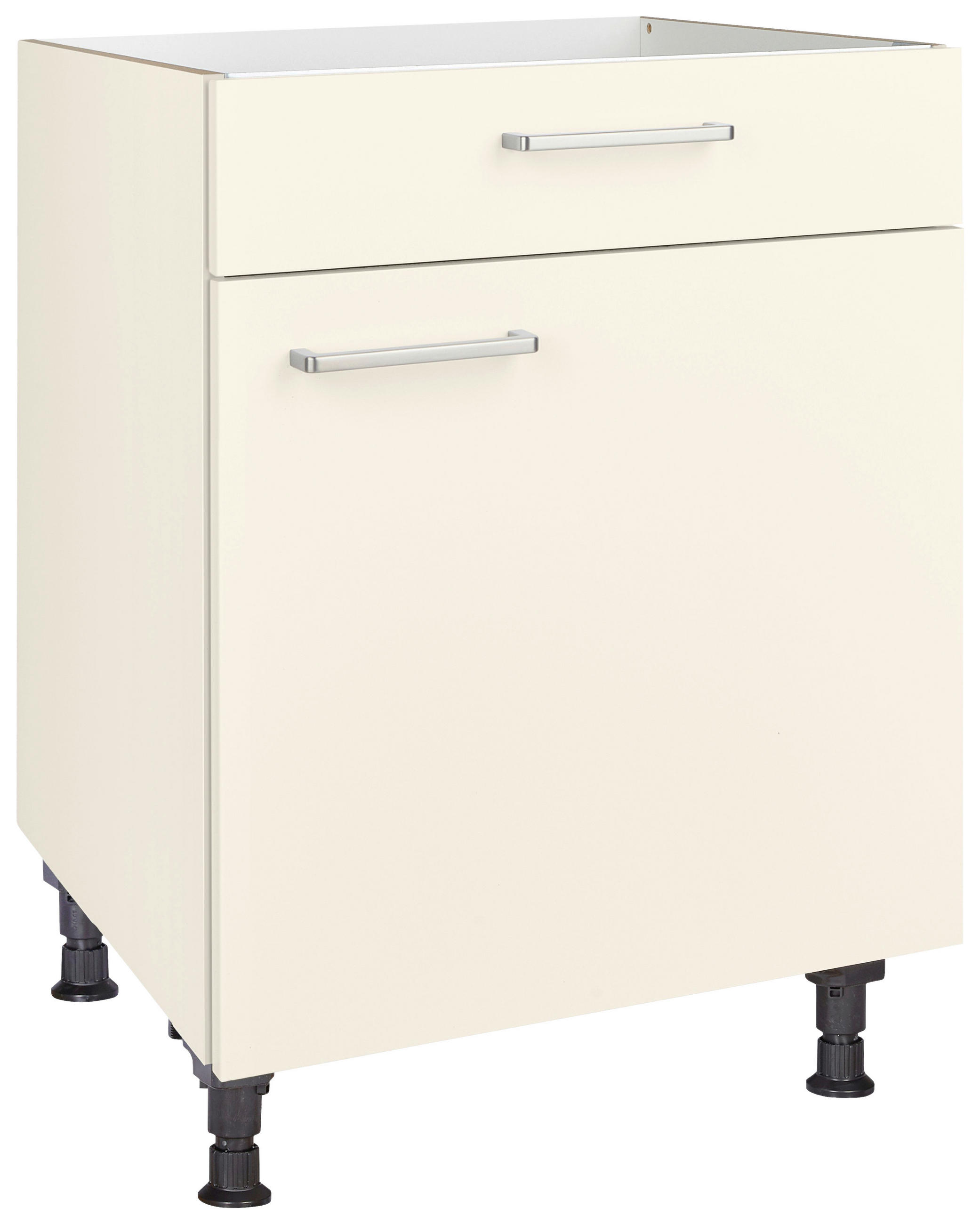 KOCHFELDUMBAUSCHRANK 60/87/56 cm  in Magnolie  - Edelstahlfarben/Magnolie, MODERN, Holzwerkstoff/Metall (60/87/56cm) - Nobilia