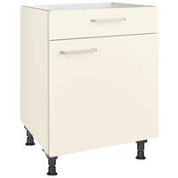 KOCHFELDUMBAUSCHRANK 60/87/56 cm  Magnolie  - Edelstahlfarben/Magnolie, Modern, Holzwerkstoff/Metall (60/87/56cm) - Nobilia