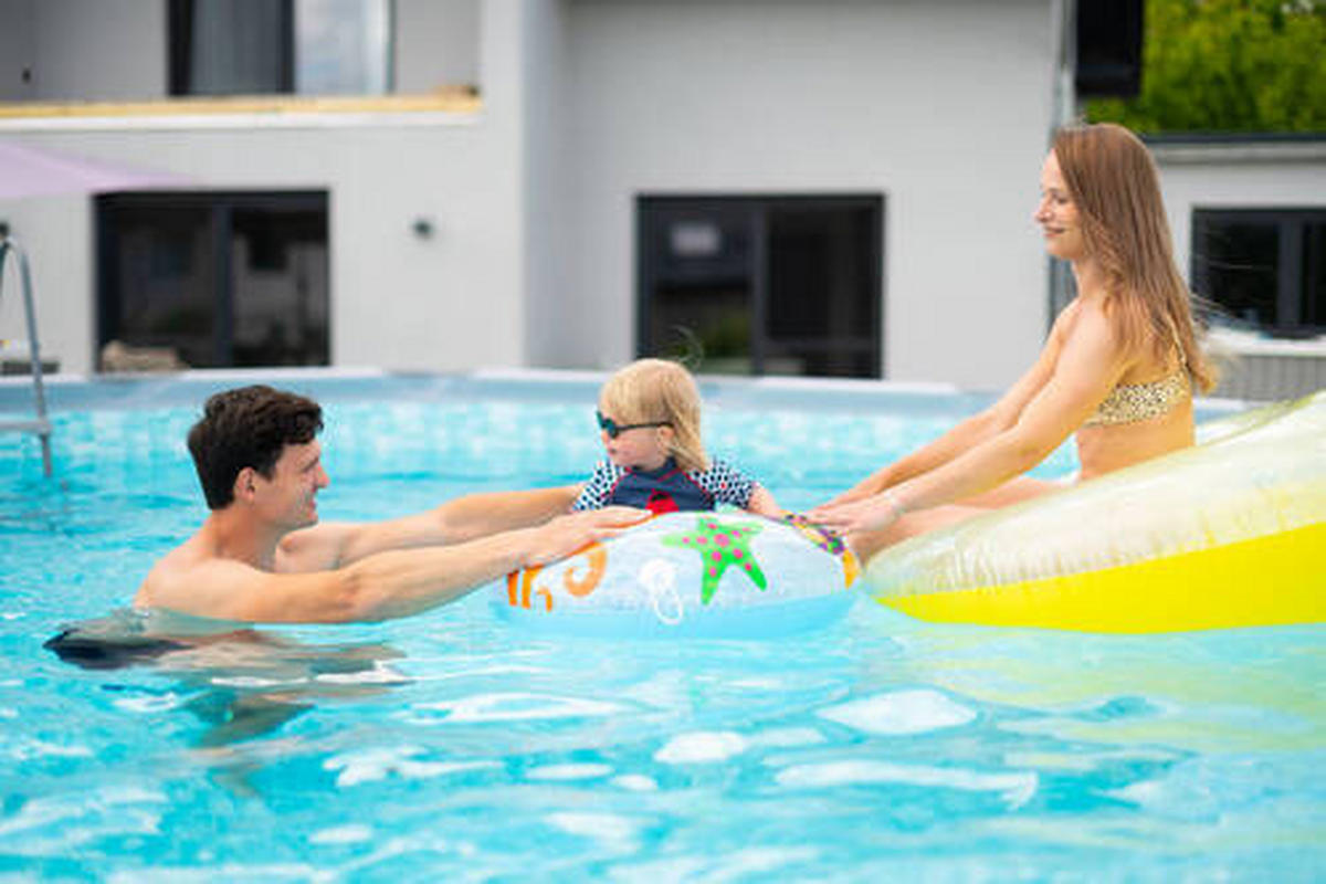 POOL PGP4001852B-AN 549/132 cm  - Anthrazit, KONVENTIONELL, Kunststoff (549/132cm) - Ambia Garden