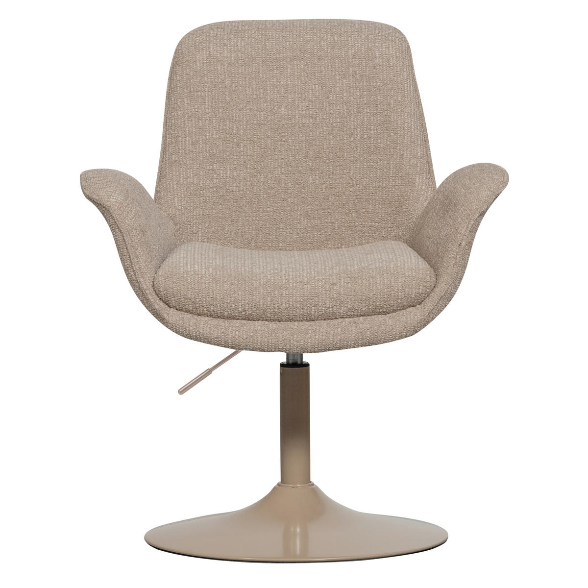 ARMLEHNSTUHL   Webstoff  - Sandfarben, MODERN, Textil/Metall (70/90/66cm) - Livetastic