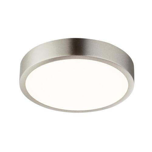 PLAFONIERĂ CU LED - culoare nichel, Basics, plastic/metal (14.5/2.6cm)