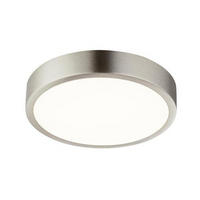 PLAFONIERĂ CU LED - culoare nichel, Basics, plastic/metal (14.5/2.6cm)