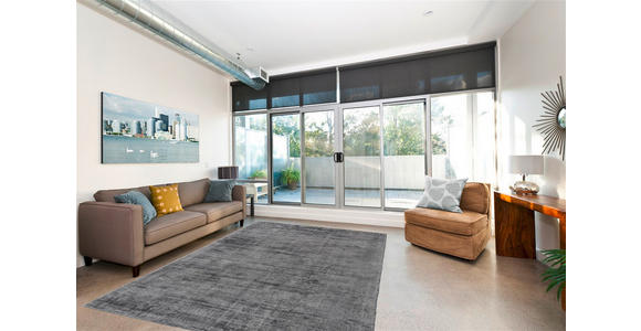 TEPPICH 80/150 cm Luxury 110 Grau / Anthrazit Anthrazit, Grau  - Anthrazit/Grau, Basics, Textil (80/150cm) - Novel