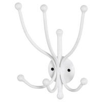 NÁSTĚNNÁ ŠATNA - bílá, Design, kov (19/29/14cm)