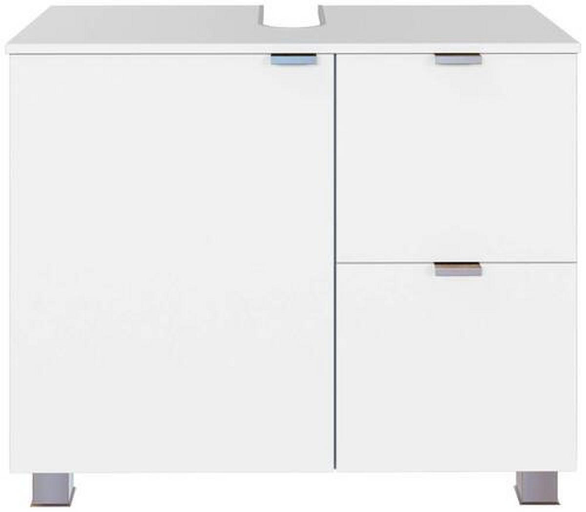 WASCHBECKENUNTERSCHRANK 70/53/35 cm  - Silberfarben/Alufarben, MODERN, Holzwerkstoff (70/53/35cm) - Held