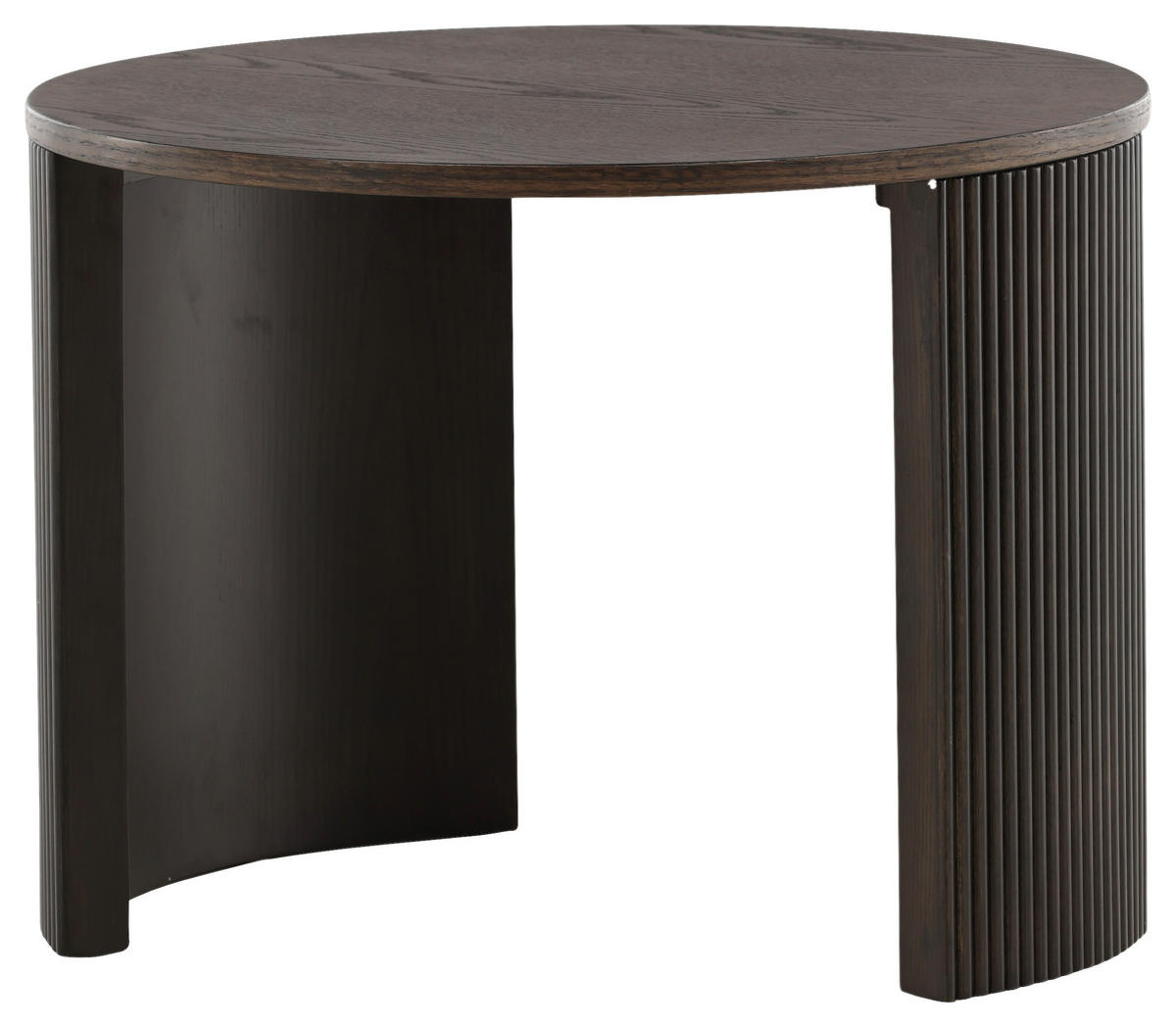 COUCHTISCH furniert 60/60/45 cm rund Schwarz  - Schwarz, Design, Holz/Holzwerkstoff (60/60/45cm) - Livetastic