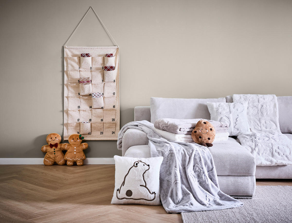 WOHNDECKE 150/200 cm  - Silberfarben, Textil (150/200cm) - X-Mas