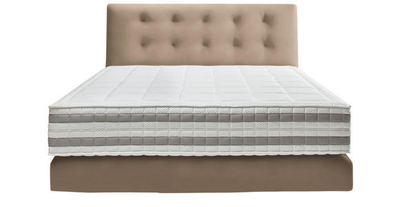 BOXSPRINGBETT 160/200 cm in Beige - Beige, KONVENTIONELL, Holz/Textil (160/200cm) - Dieter Knoll