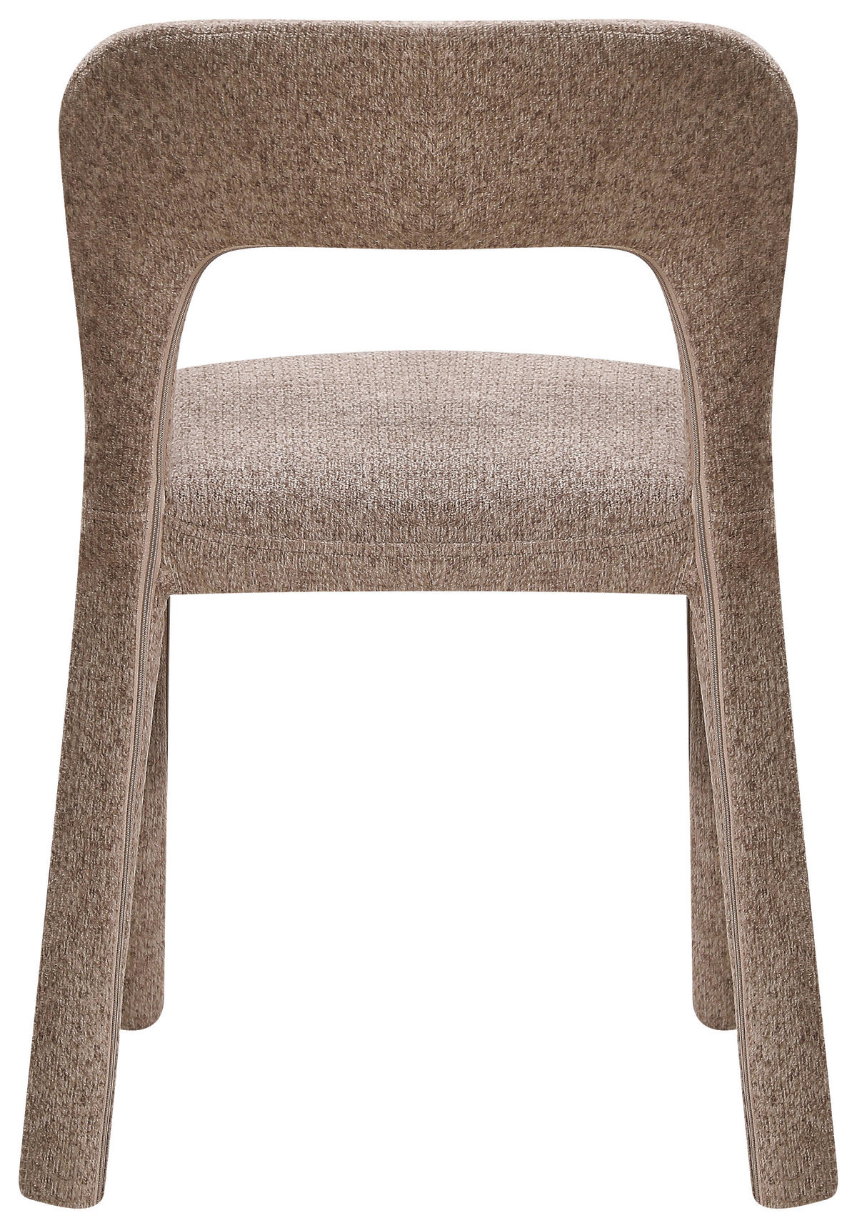 STUHL   Chenille  Braun  - Braun, MODERN, Textil/Metall (47/76/57cm) - Carryhome