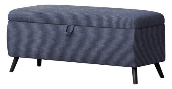 BETTBANK 145/45/50 cm   - Blau/Schwarz, Trend, Holz/Holzwerkstoff (145/45/50cm) - Esposa