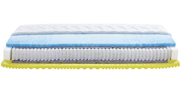 Taschenfederkernmatratze Toppio 90x200cm H2/H3 - Weiß, Textil (90/200cm) - Primatex