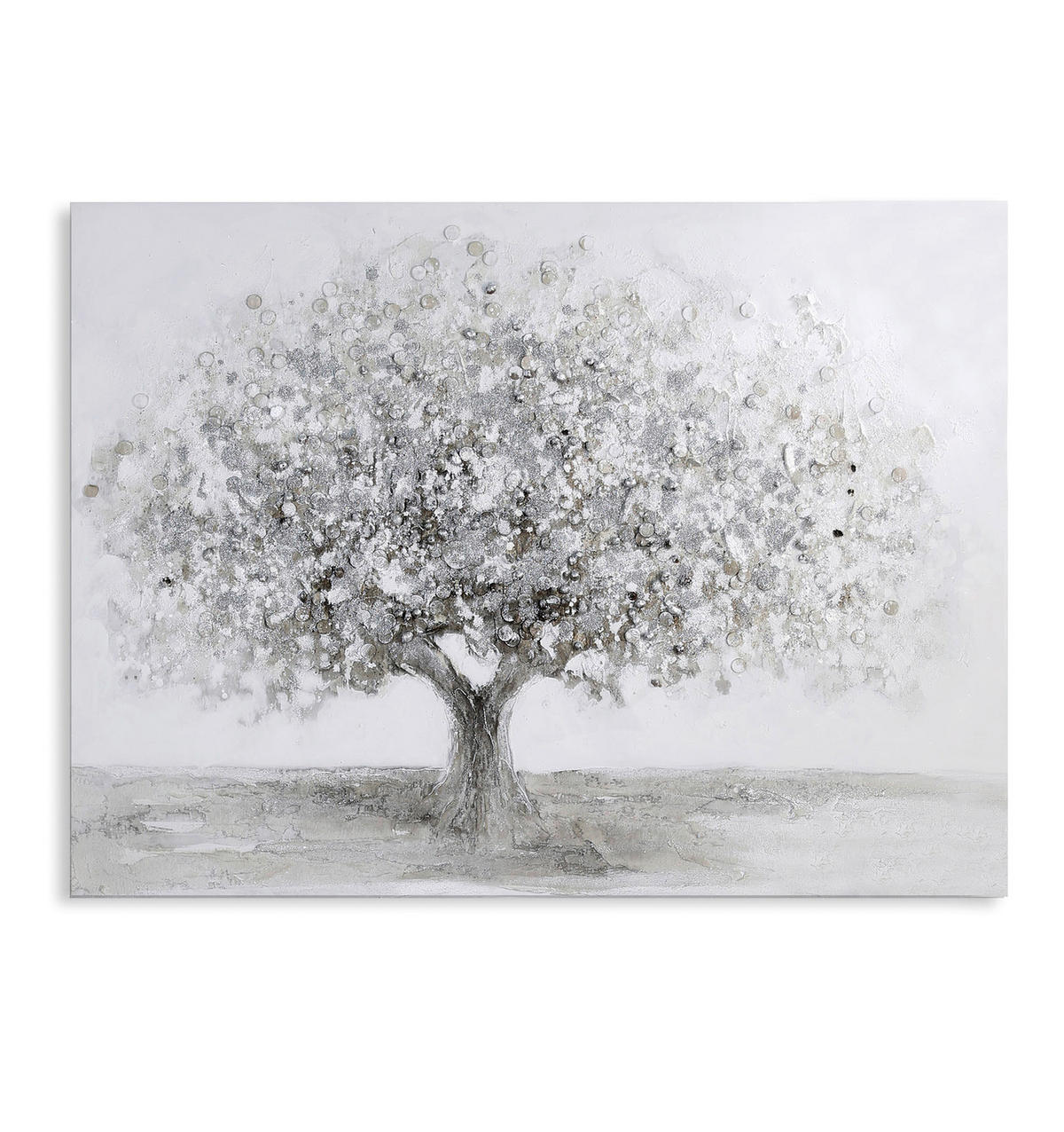 BILD Landschaft & Natur, Bäume 120/90 cm  - Silberfarben, Basics, Textil (120/90cm)