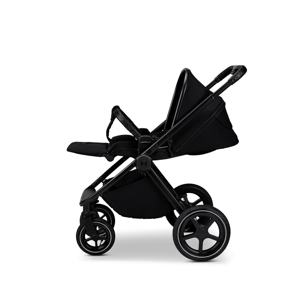 KOMBIKINDERWAGEN  Gio 2.0  Onyx  - Schwarz, Basics (84/61/114cm) - Moon