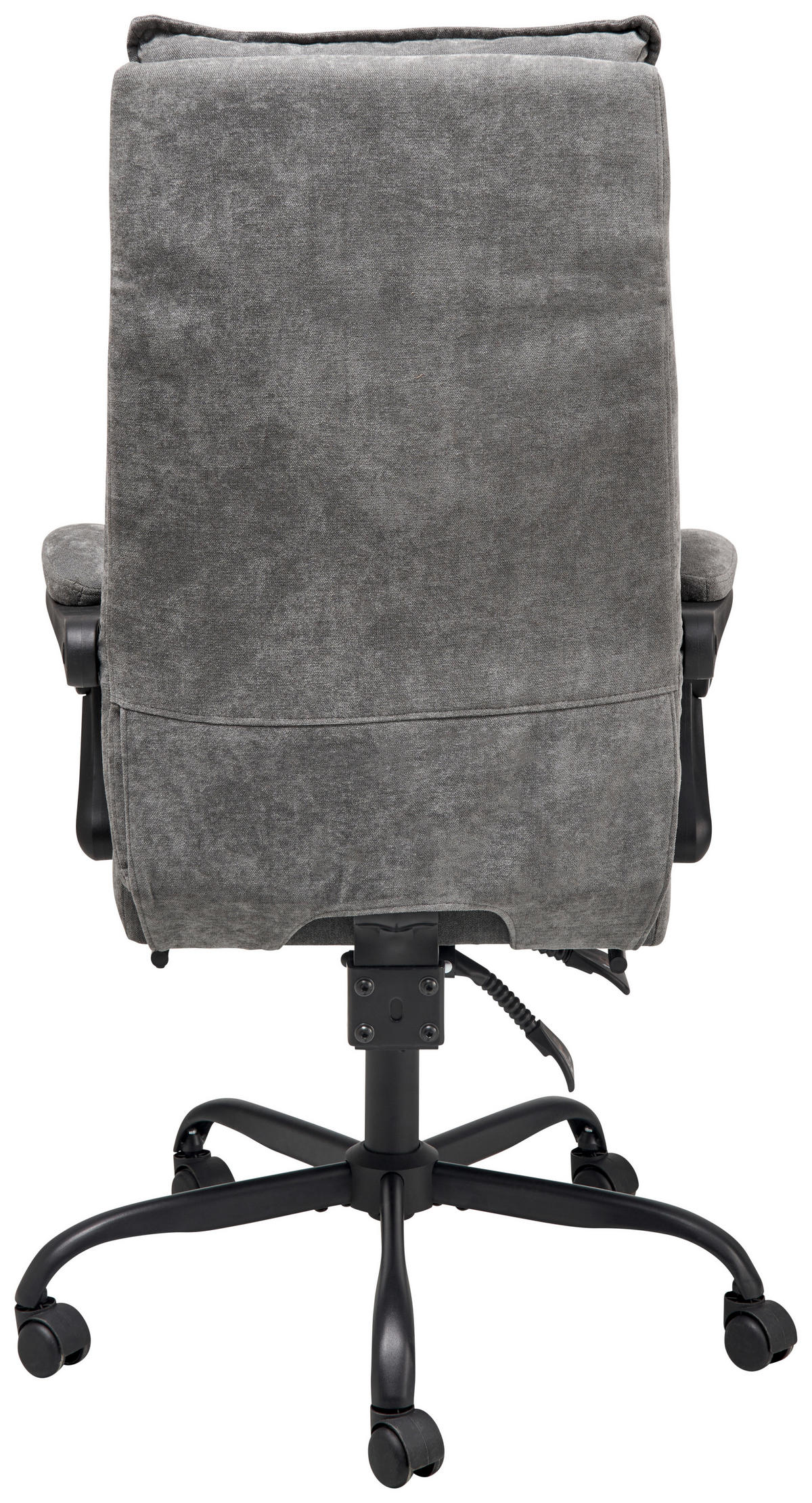 DREHSTUHL  in Chenille Grau  - Schwarz/Grau, Lifestyle, Holz/Kunststoff (66/112-120/62cm) - MID.YOU