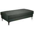 HOCKER Cord Waldgrün  - Waldgrün/Schwarz, Design, Textil/Metall (140/45/80cm) - Xora