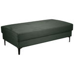 HOCKER - Waldgrün/Schwarz, Design, Textil/Metall (140/45/80cm) - Xora