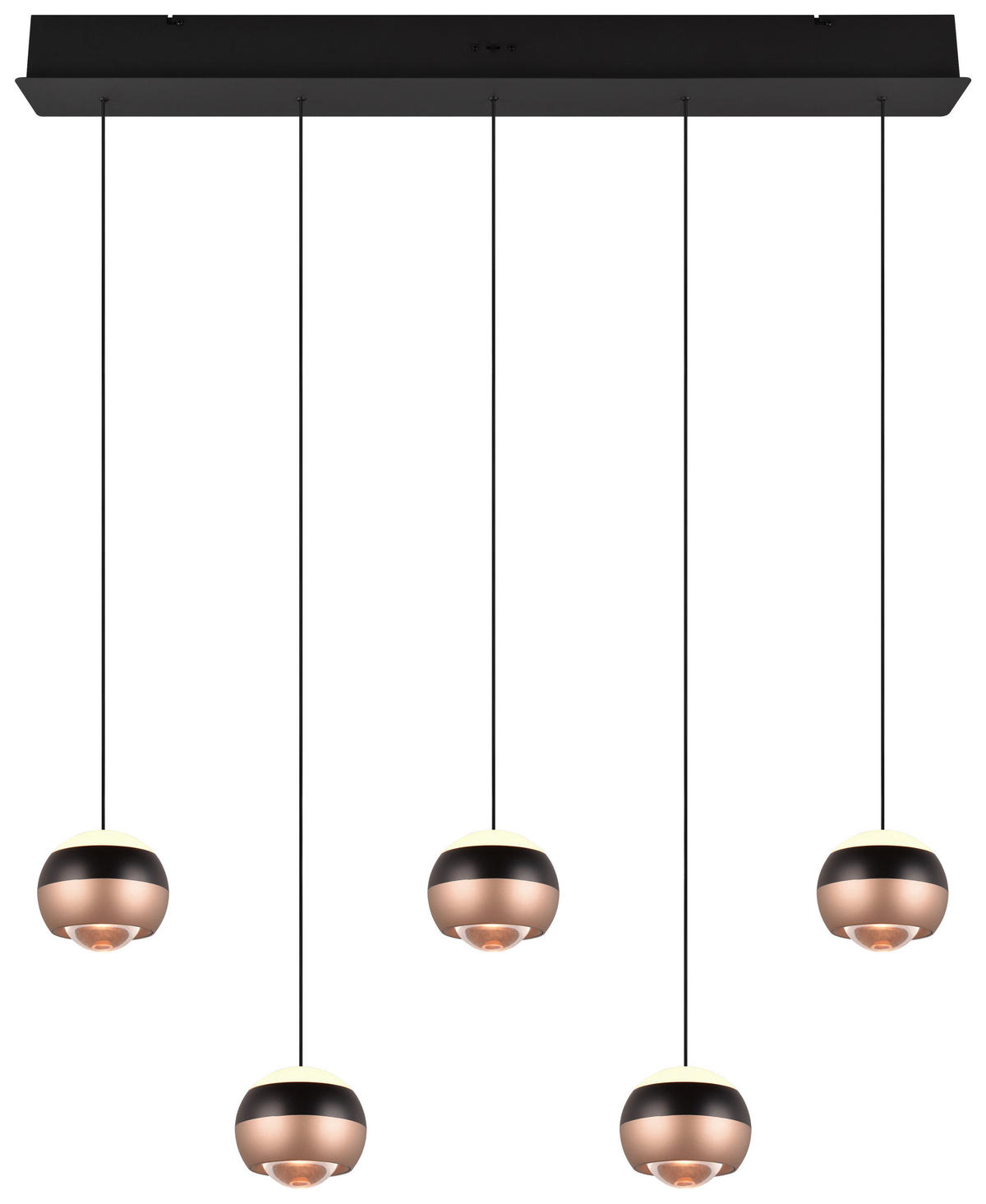 ZÁVĚSNÉ LED SVÍTIDLO, 100/10,5/200 cm  - černá, Design, kov (100/10,5/200cm) - Trio Leuchten