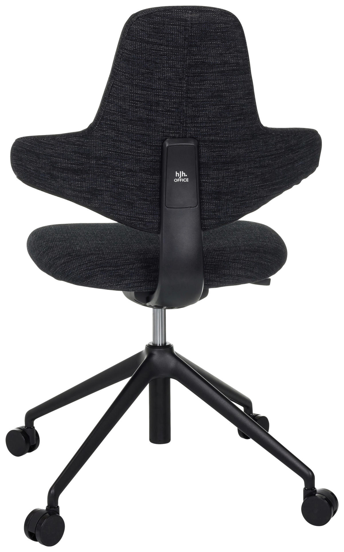 OTOČNÁ ŽIDLE, plochá tkanina, černá - černá, Moderní, kov/textil (58/87 - 97/57cm) - MID.YOU