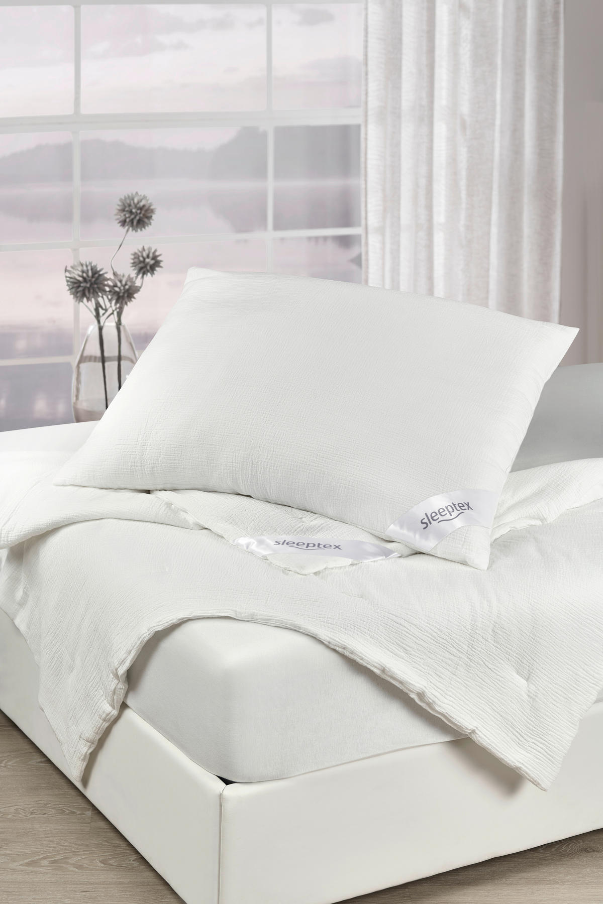 BETTENSET 140/200 cm  - Weiß, Basics, Textil (140/200cm) - Sleeptex