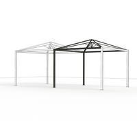 PAVILLON-ERWEITERUNG 315,2/301/307,6 cm Aluminium  - Anthrazit, Basics, Metall (315,2/301/307,6cm) - Siena Garden