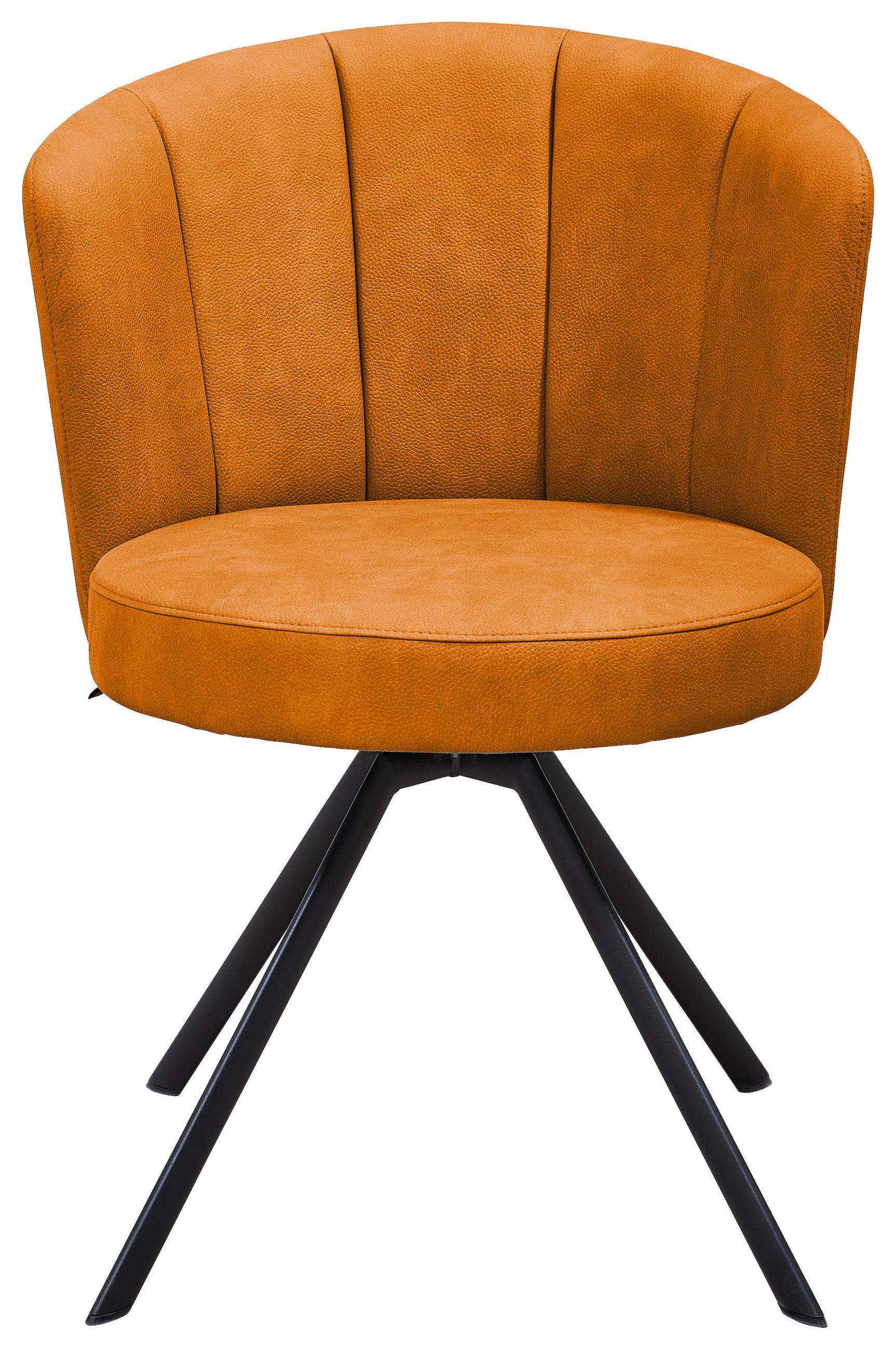 STUHL Anthrazit, Cognac - Cognac/Anthrazit, Design, Textil/Metall (62/83/64cm) - Venjakob
