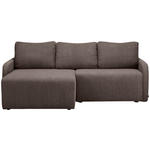 ECKSOFA in Cord Braun  - Schwarz/Braun, KONVENTIONELL, Kunststoff/Textil (217/146cm) - Carryhome