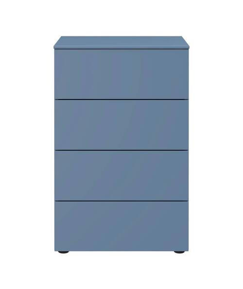 KOMMODE 50/79/41 cm  in Blau  - Blau/Schwarz, Design, Holzwerkstoff/Kunststoff (50/79/41cm) - Xora