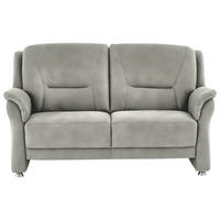2,5-SITZER in Mikrofaser Silberfarben  - Beige/Silberfarben, Konventionell, Textil/Metall (172/100/89cm) - Beldomo Comfort