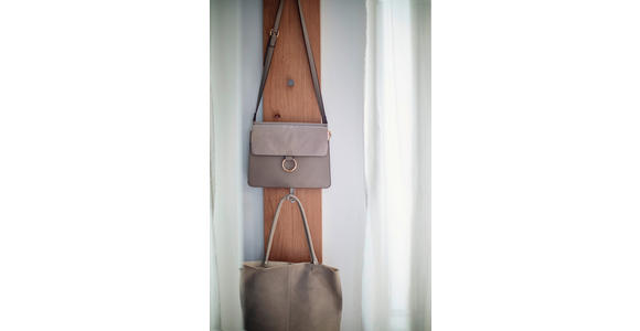 GARDEROBE 3-teilig in 220/198/29 cm - Wildeiche/Weiß, Design, Holzwerkstoff (220/198/29cm) - Moderano
