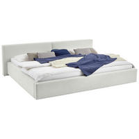 POLSTERBETT 240/200 cm,  in Weiß,  - Weiß, Basics, Textil (240/200cm) - Boxxx