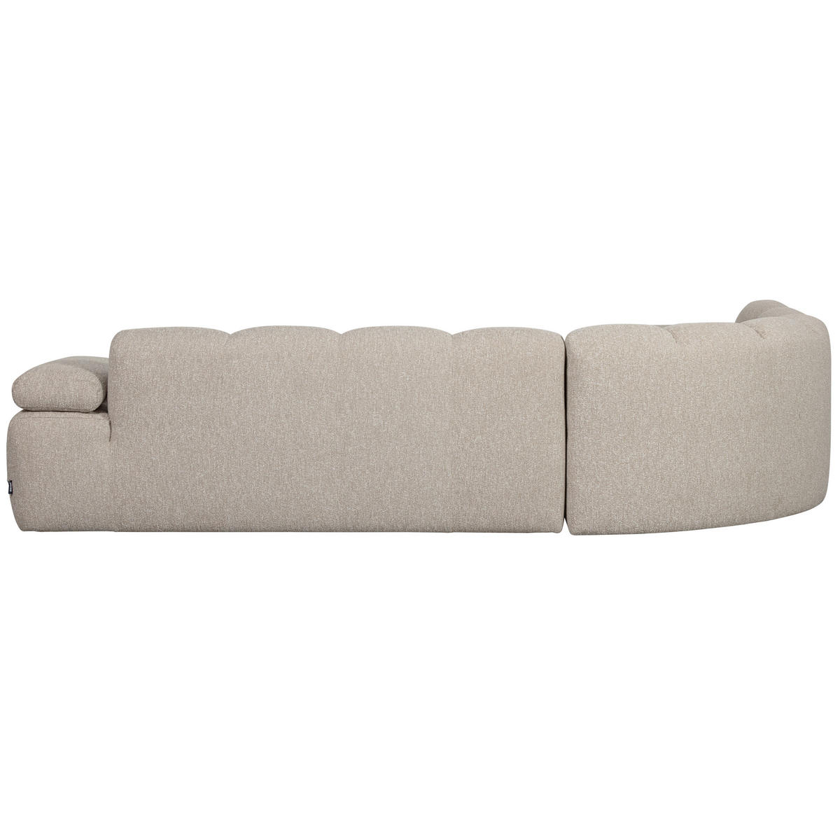 ECKSOFA Mojo Beige Bouclé Armteilverstellung  - Beige/Schwarz, MODERN, Kunststoff/Textil (230/310cm) - Livetastic