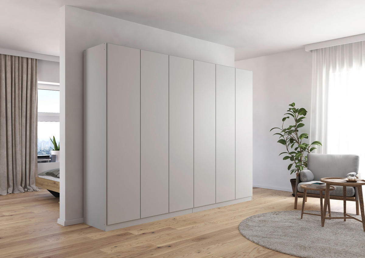 FALTTÜRENSCHRANK in Grau  - Grau, Holzwerkstoff (271/210/54cm) - Boxxx