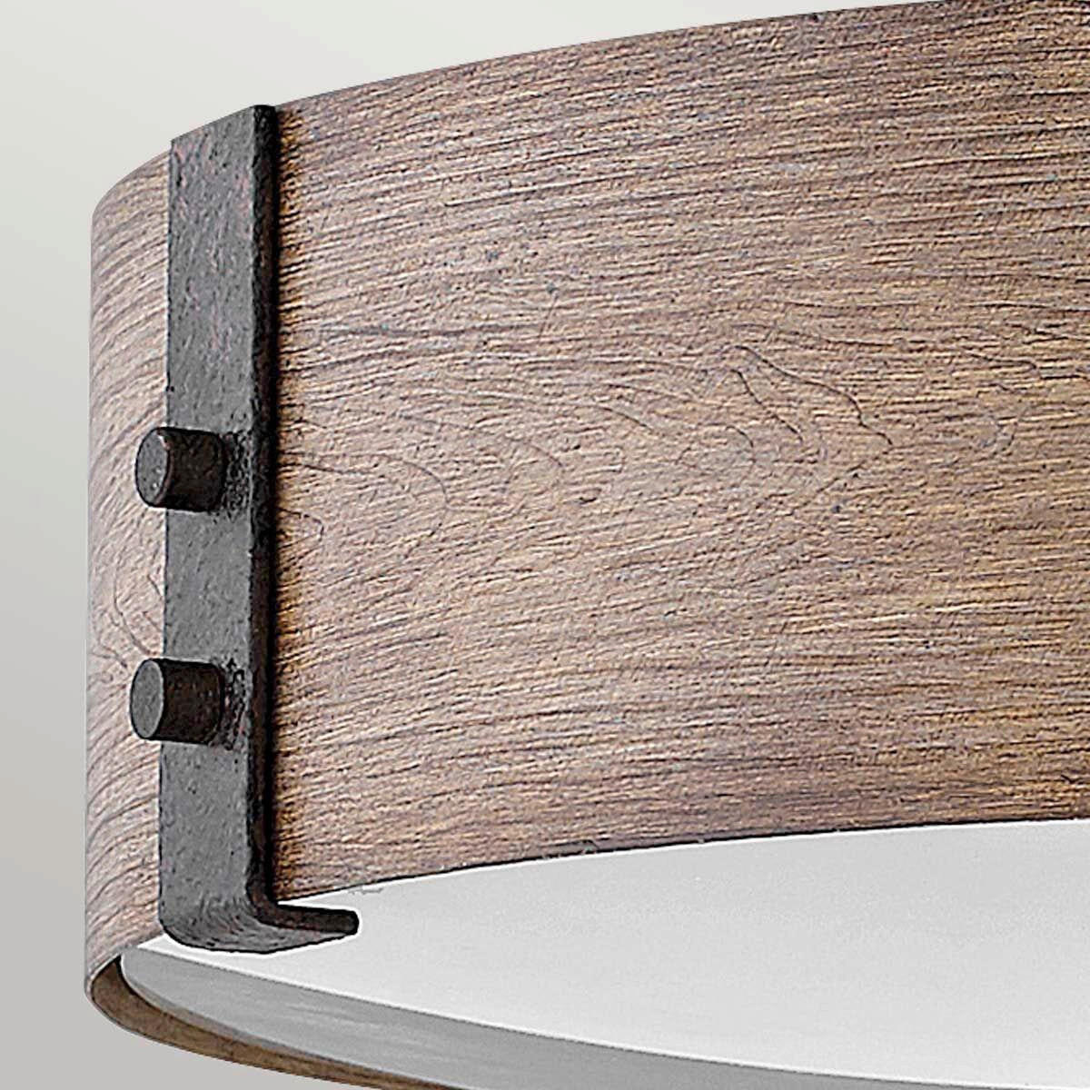 AUSSENDECKENLEUCHTE Sawyer Outdoor 12/38 cm  - Wildeiche/Dunkelbraun, Konventionell, Metall (12/38cm) - Elstead Lighting