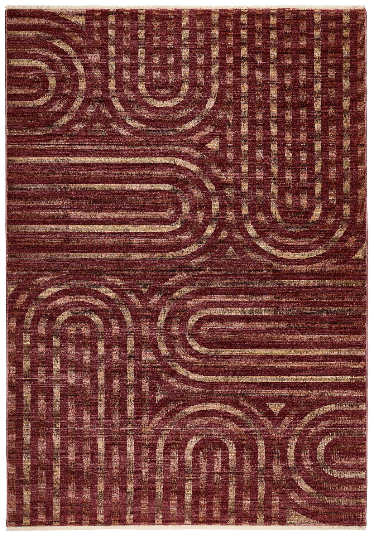 WEBTEPPICH 160/240 cm Bordeaux  - Bordeaux, Design, Textil (160/240cm) - Novel