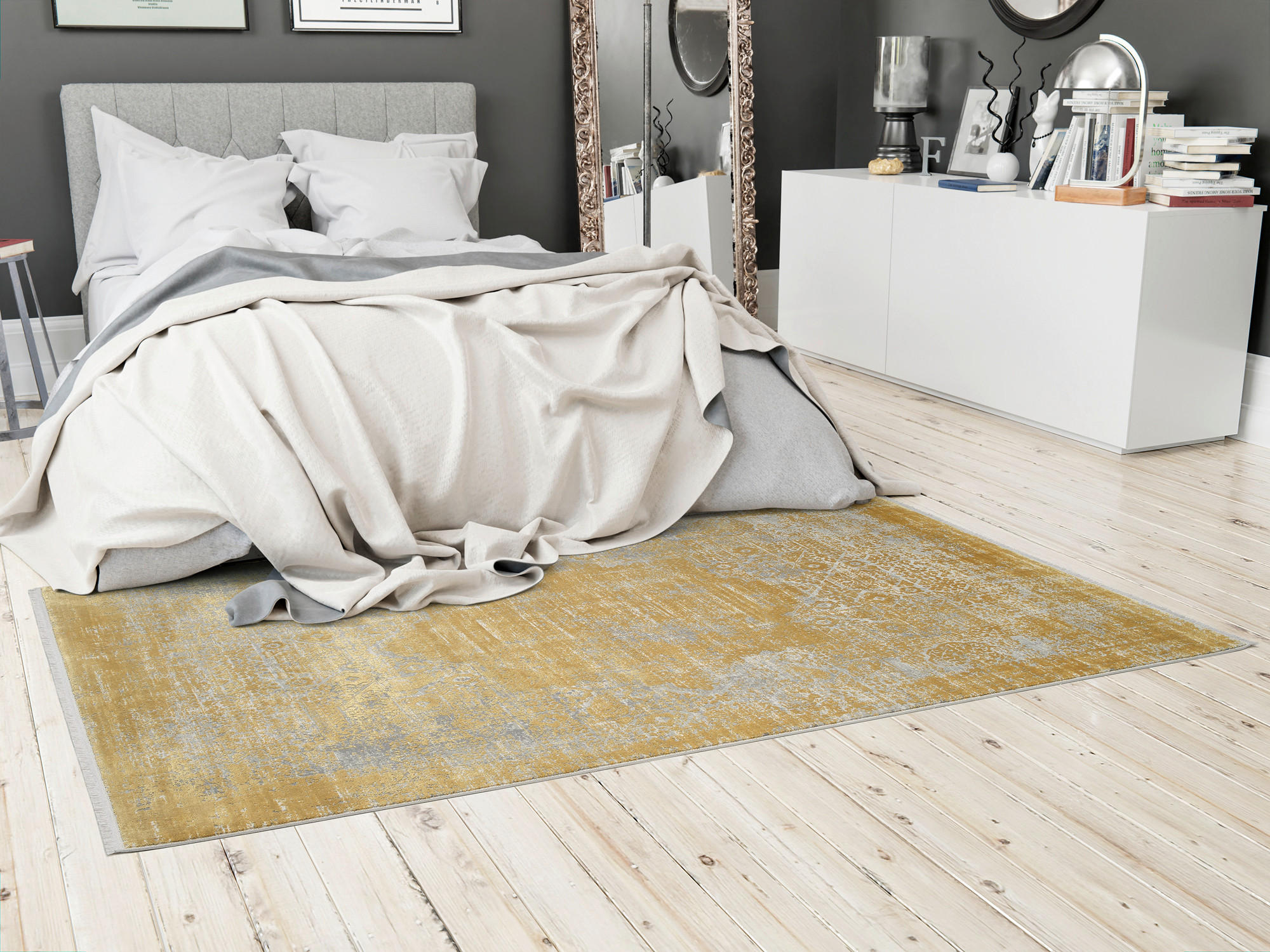 WEBTEPPICH 67/130 cm Tesoro Gelb  - Gelb, Design, Textil (67/130cm) - Dieter Knoll