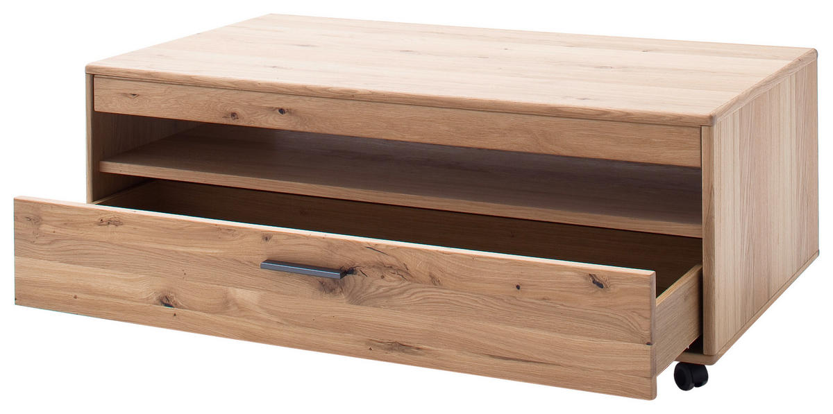 COUCHTISCH in Holz, Holzwerkstoff 115/65/45 cm  - Eichefarben/Schwarz, Design, Holz/Holzwerkstoff (115/65/45cm) - Livetastic